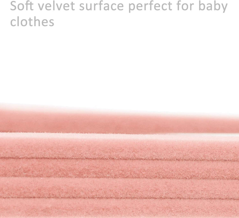 ManGotree Pack of 15 Star-Shape Velvet Baby Clothes Hanger Children’s Coat Hanger Kids Clothes Hanger with Notched Shoulder and Non Slip Design for Newborn to Toddler Clothes (Pink Star-shaped)