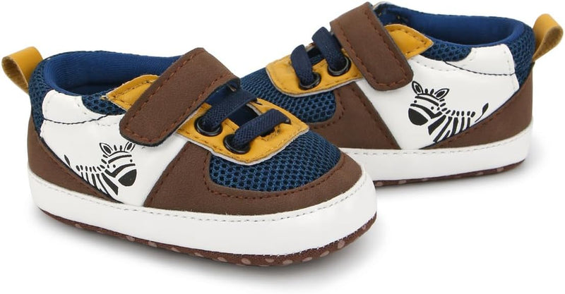 Baby Shoes Boys Sneakers Infant Slip On First Walking Shoes Toddler Crib Shoe Non-Slip Lightweight Shoes