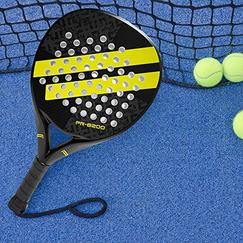 ianoni Paddle Tennis Racket Carbon Fiber Surface with EVA Memory Flex Foam Core POP Padle Racquts