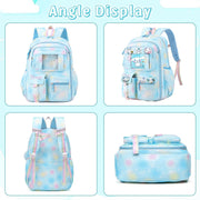 HANNEA® School Backpack for Girls, Cartoon School Backpack for Schoolgirls Large Capacity Girls Backpack for Kids