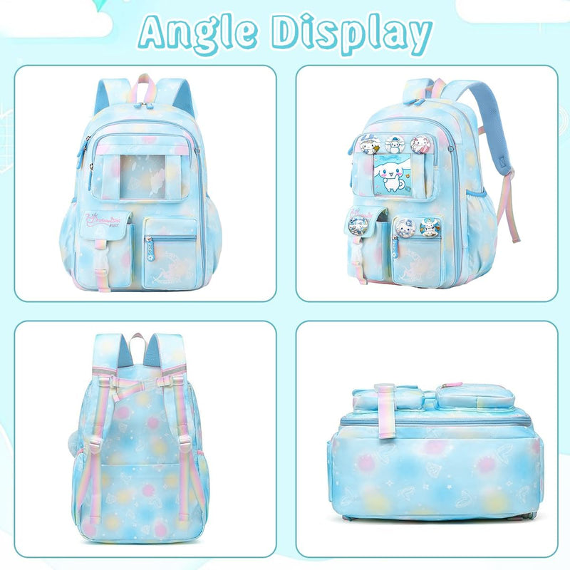 HANNEA® School Backpack for Girls, Cartoon School Backpack for Schoolgirls Large Capacity Girls Backpack for Kids