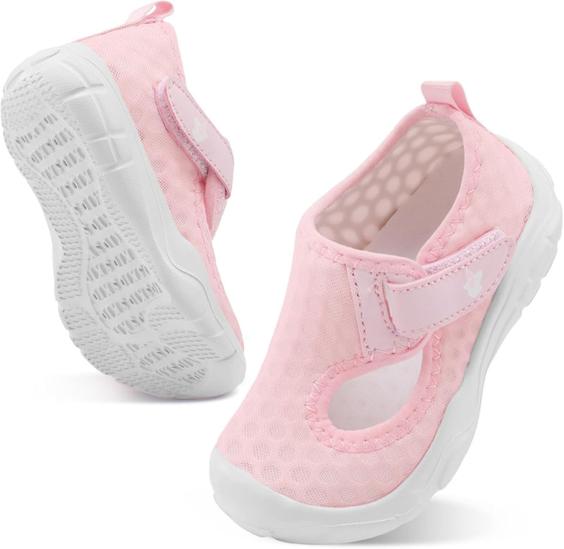 L-RUN Toddler Shoes Boys Girls Wide Toe Box Barefoot Walking Shoes Kid Lightweight Breathable Sneakers