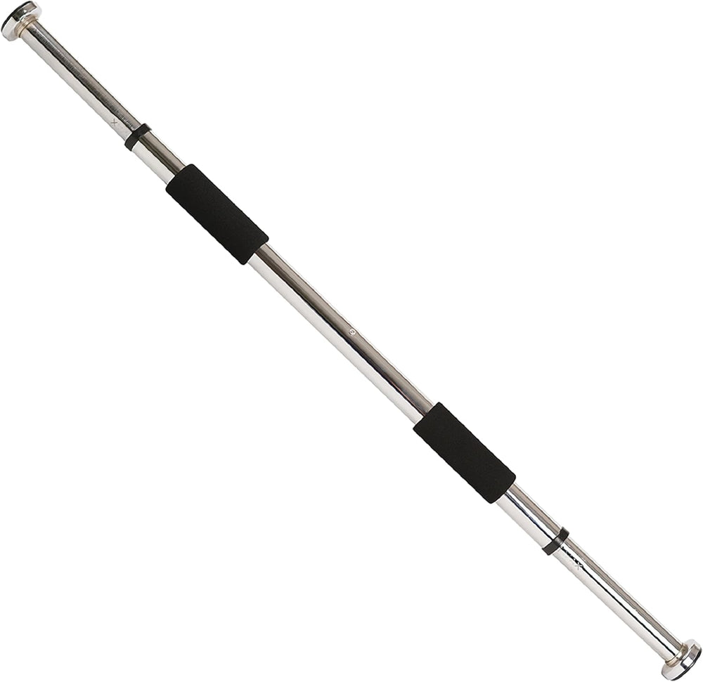 Sunny Health & Fitness Upper Body Workout Bar for Strength Training, Home Gym Exercise and Workout, Optional Doorway Chin Up Pull Up Bar & Threaded Chrome Dumbbell Bar Set