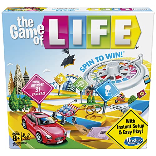 Hasbro Gaming The Game of Life Board Game Ages 8 & Up (Amazon Exclusive)
