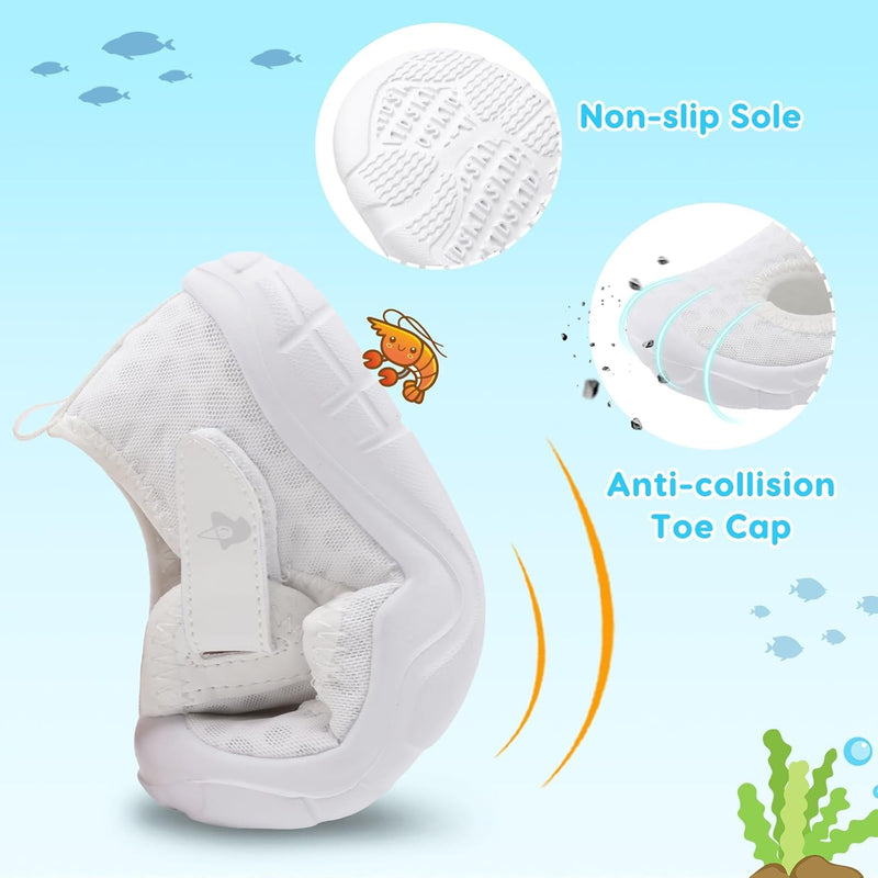 L-RUN Toddler Shoes Boys Girls Wide Toe Box Barefoot Walking Shoes Kid Lightweight Breathable Sneakers