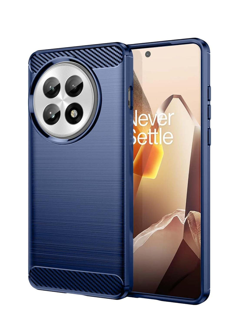 WTech OnePlus 13R 5G 2025 Silicone Brushed Texture Protective Case Cover (Navy Blue)