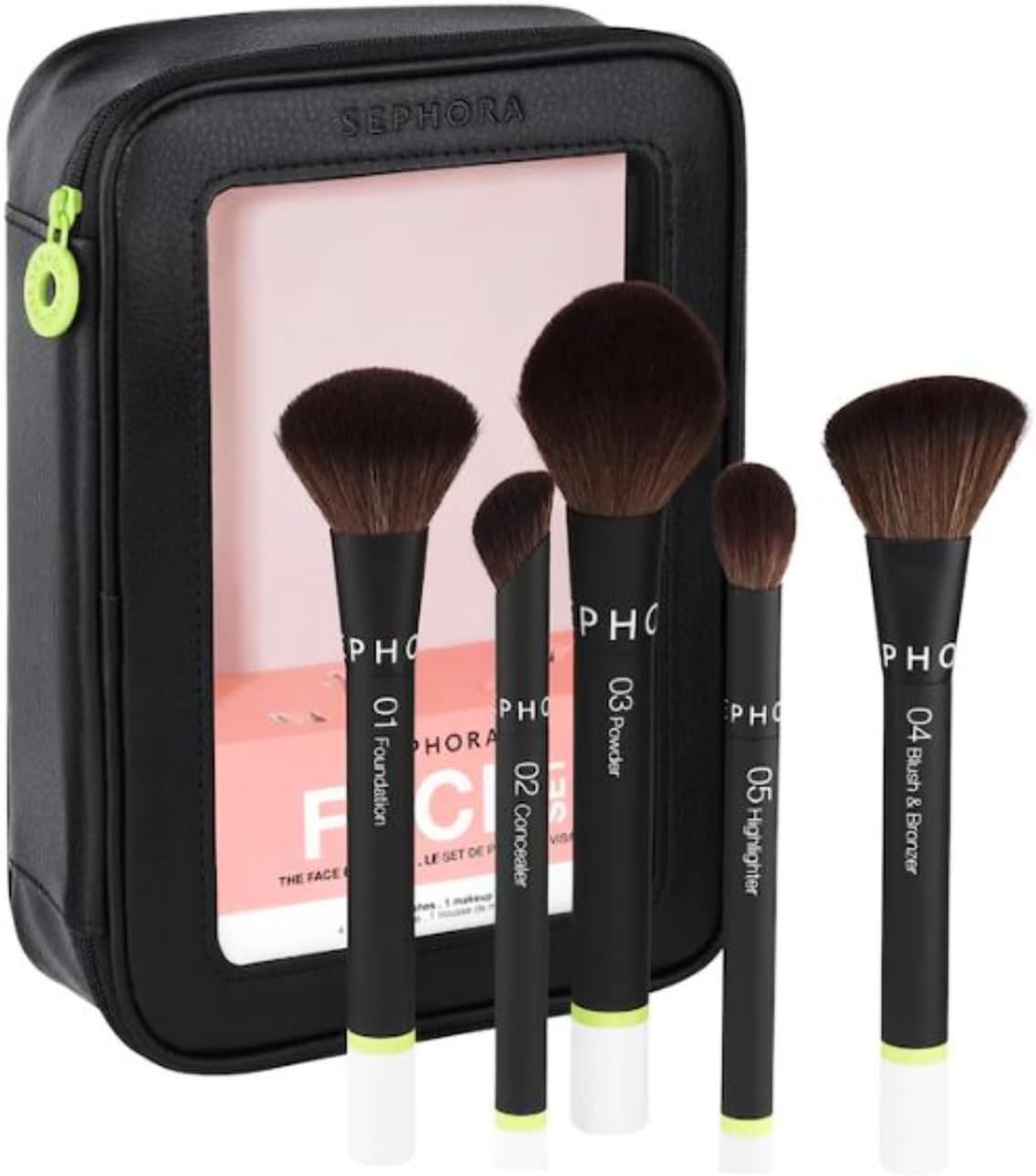 Favorites Face Set The Face Brush Set - 5 Makeup Brushes and 1 Makeup Bag – image 1