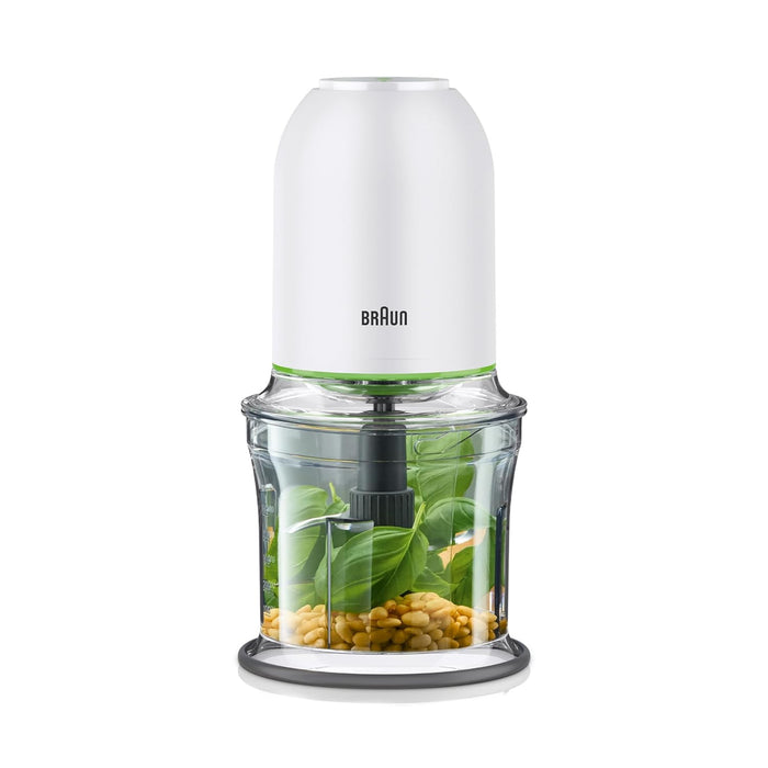 Braun MultiPractic 3 Chopper and Mincer | 2 Speed | 500 Watts | 500ml Bowl Capacity | Quad Blade System for Chopping | Ice Crushing | Mincing | Grinding | Pureeing - CH 3011 - White