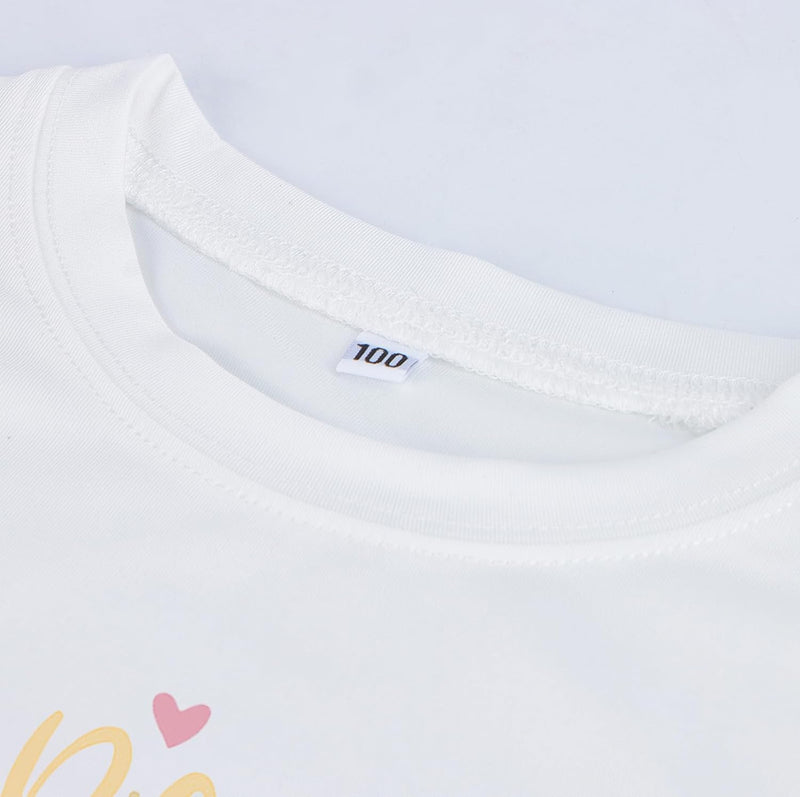 Twins Kids T Shirt Tops Baby Boys Girls Big Sister Brother Little Sis Bro Tees Sibling Matching Outfit Summer Clothes