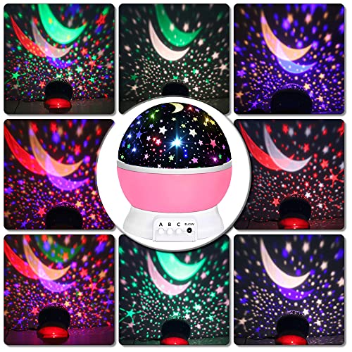 HONGID Toys for 1-10 Year Old Girls,Star Projector for Kids 2-9 Year Old Girl Gifts Toys for 3-8 Year Old Girls Christmas Gifts for 4-7 Year Old Boys Sensory Baby Toys Birthday Gifts Stocking Stuffers