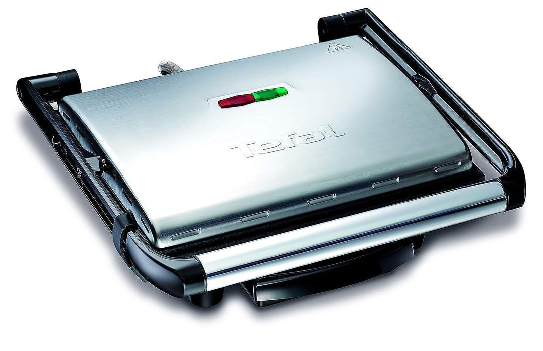 Tefal Inicio Panini Grill, 2000 Watts, Multi-Colour, Stainless Steel/Plastic, Gc241D28."Min 1 year manufacturer warranty"