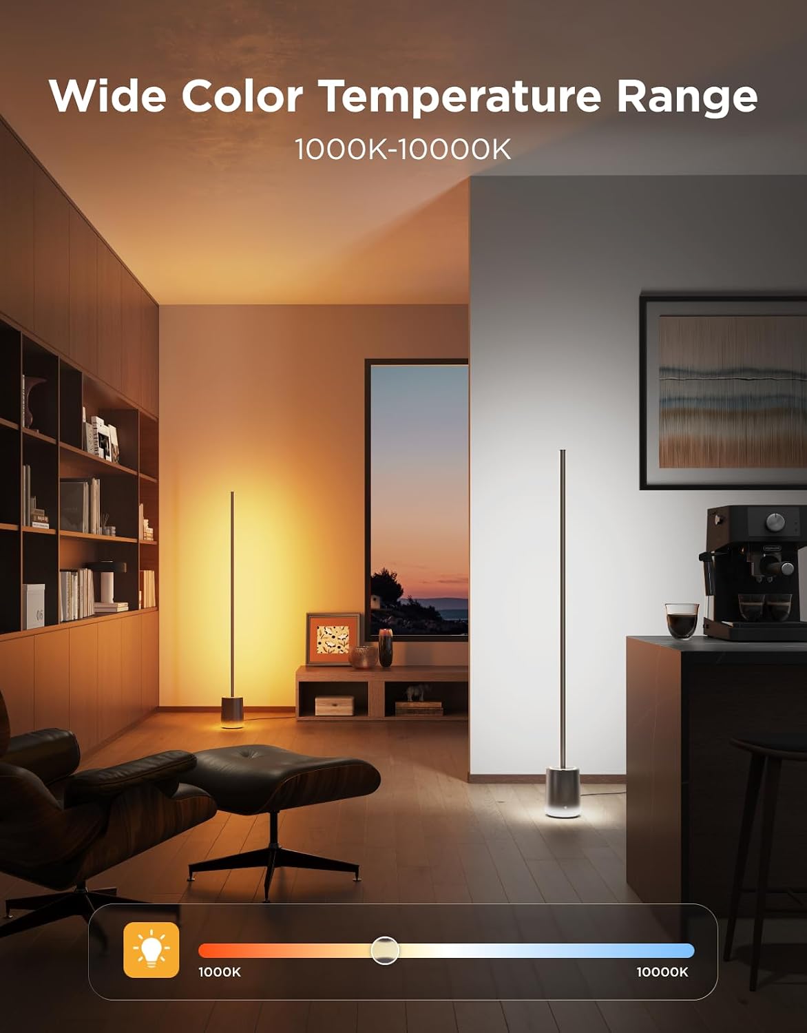 Floor Lamp 3 with Luminblend+ Technology,RGBWWIC 2100lm Standing Lamp Work with Matter,1000-10000K Modern Floor Lamp for Living Room, Bedroom, Corner Lamp with Dynamic Scenes – image 3