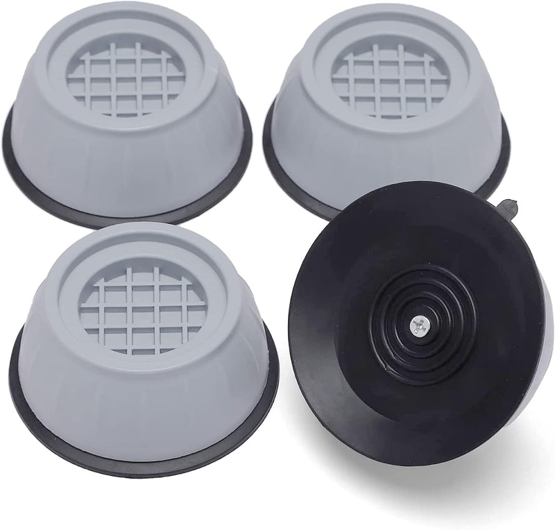Rezdax Washing Machine Foot Pads for Reducing Noice and Shock and Shaking, Washer and Dryer Anti-Vibration Pads, Rubber Isolation Feet for Furniture (Oval)