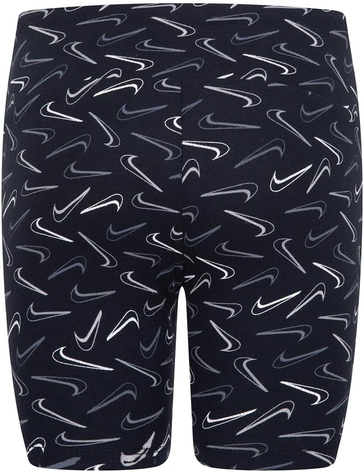 NKG SWOOSH LOGO BIKE SHORTS for Unisex Kids BLACK 6X – image 2