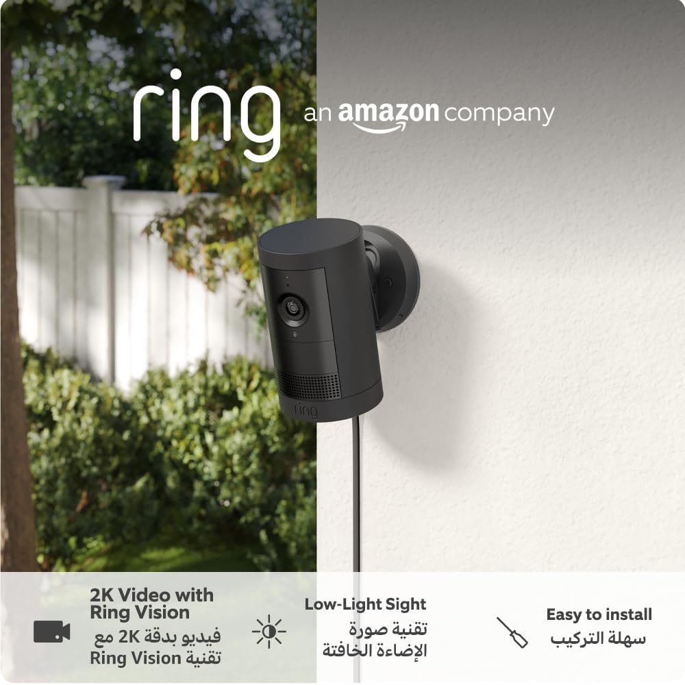Ring Outdoor Camera Plus (Battery) 2K with Ring Vision I DIY Outdoor Security Camera alternative to CCTV I 30-day free Ring Subscription trial