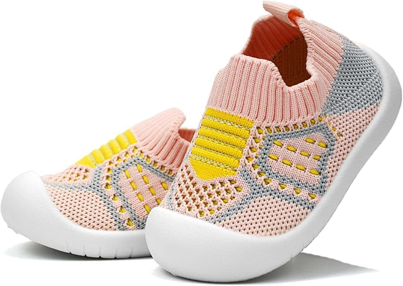 ZONEY Baby Shoes Toddler First Walking Shoes Infant Sneakers Breathable Knitted Mesh Boy & Girls Shoes
