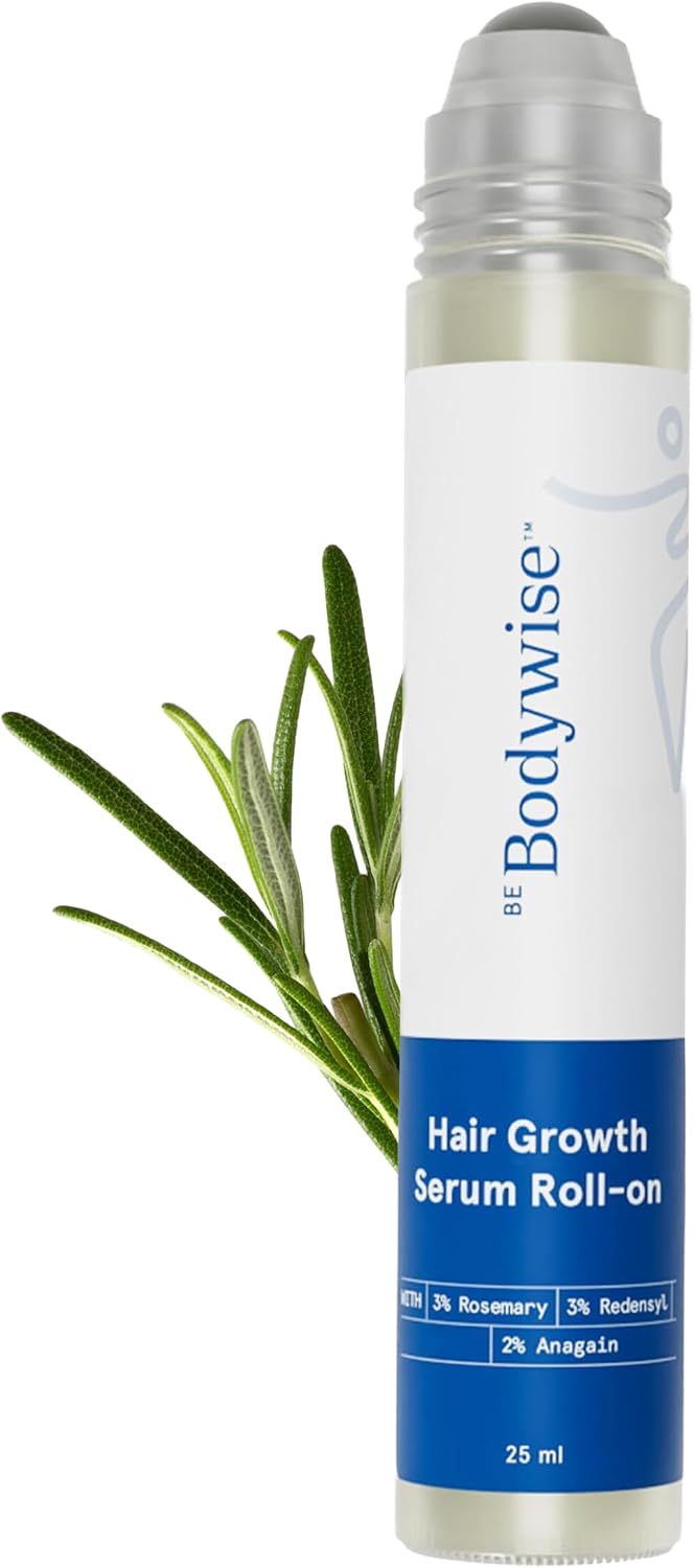 Be Bodywise Rosemary Hair Growth Serum (Roll On) Promotes Hair Growth, Stimulates Hair Follicles 3% Rosemary, 3% Redensyl & 2% Anagain Hair Fall Control SerumI Women & Men All Hair Types 25 ml โ image 5