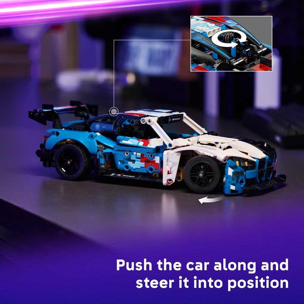 Technic BMW M4 GT3 EVO Race Car Toy - Model Kit w/ V6 Engine, Steering & Opening Doors - Gaming Gift for 11+ Year Old Boys & Teenage Motorsport Fans - 42226 – image 3