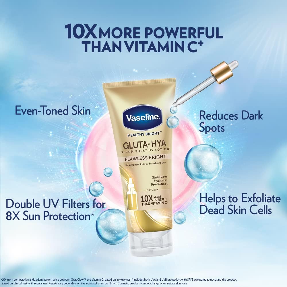 Healthy Bright Gluta-Hya Serum Burst UV Lotion Flawless Glow (330ml)