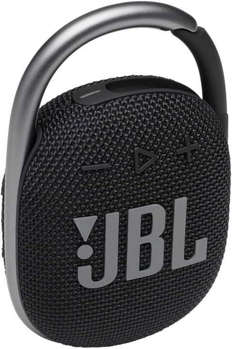 JBL Clip 4 Portable Bluetooth Speaker, 10H Battery, Black, JBLCLIP4BLK (Renewed)