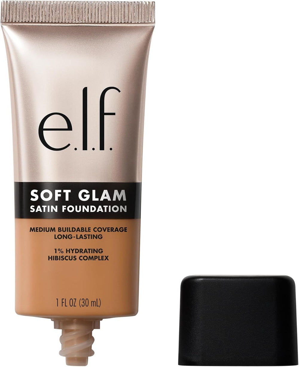 e.l.f. Soft Glam Foundation, Medium Coverage, Long-Lasting & Buildable Foundation For A Smooth, Satin Finish, Vegan & Cruelty-Free, 32 Medium Neutral