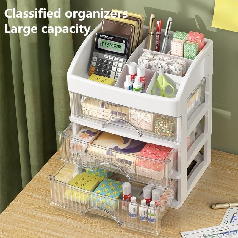 HAWAII Modren Luxury Cosmetic Organizer, 5 Layers Large Capacity with 4 Drawers, Multipurpose Orgnizer for Vanity, Desk, Bathroom