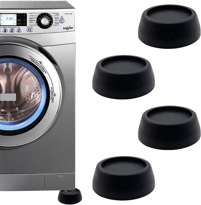 4 Pcs Washing Machine Base, Rubber Washing Machine Stabilizer, Washer Foot Pads, Shock and Noise Reduction for Washing Machines and Dryers, Washer Anti Vibration Mat