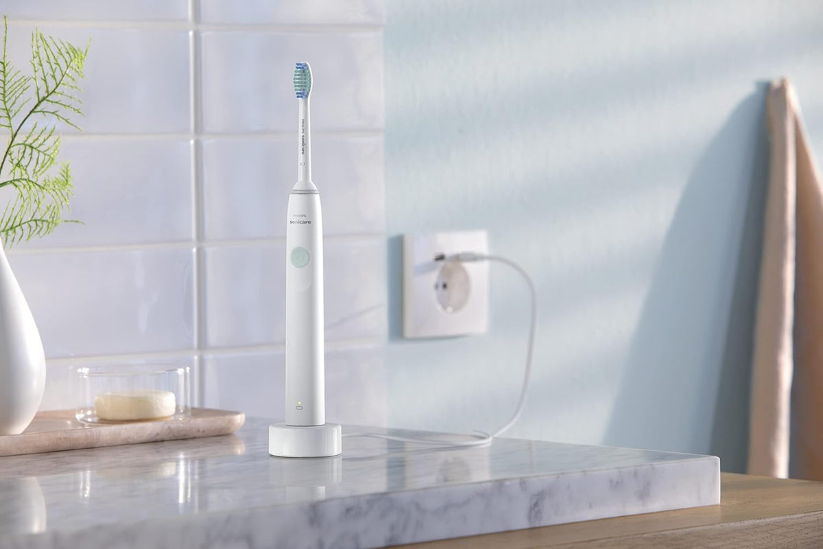 Philips Sonicare Rechargeable Electric Toothbrush 1100 Series, White, HX3641/01 Certified UAE 3 Pin – image 5