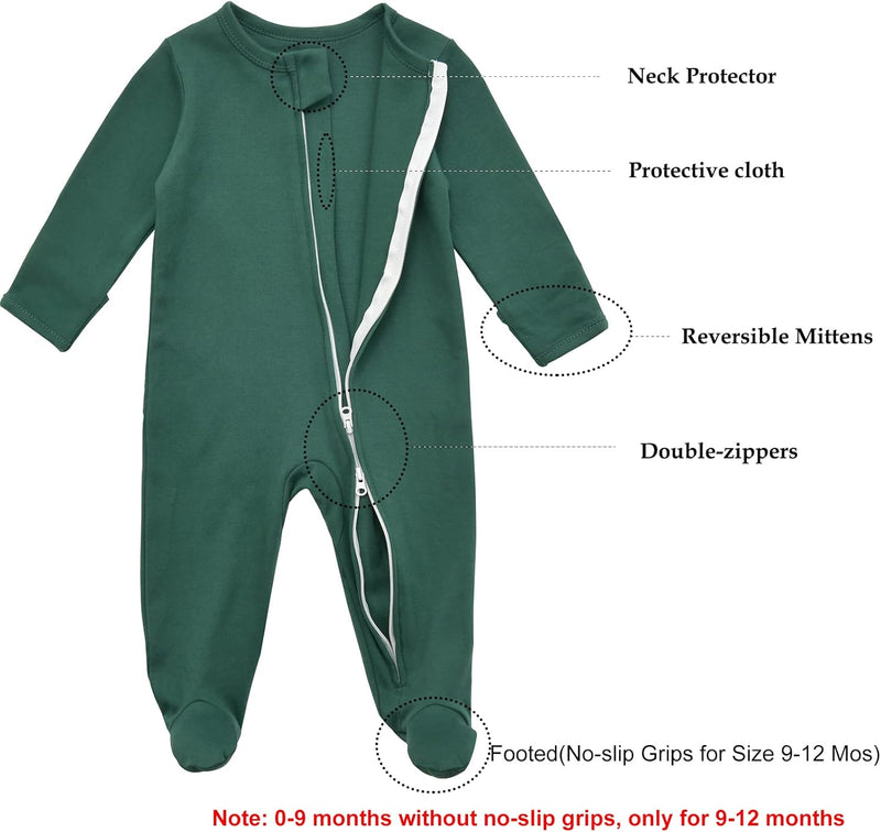 Aablexema Unisex Baby Baby Footie Pjs baby footie pjs