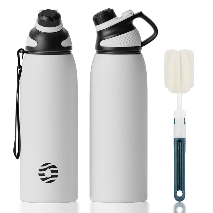 FJbottle Insulated Water Bottles with Magnetic Lid 32oz, Vacuum BPA-Free Leak Proof Kids Thermo flask Stainless Steel Metal Bottle for Sports, Travel, School, Cycling