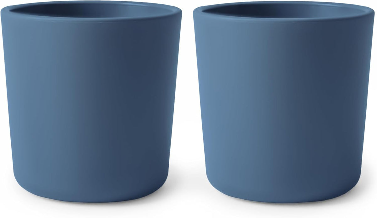Dinnerware Cups for Kids Set of 2 Reusable BPA Free Dishwasher & Microwave Safe Cups Easy to Hold Made in Denmark (Sage) β image 3