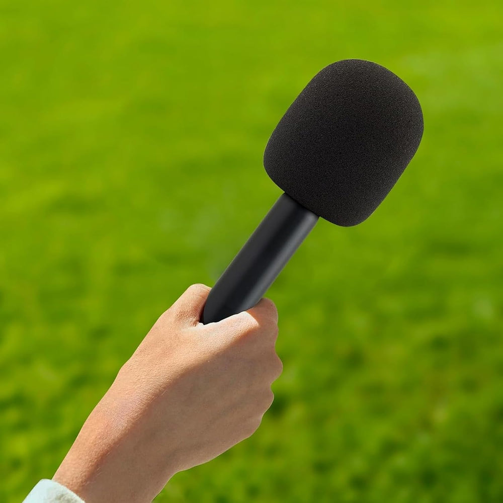 Microphone Interview Handle, 1Pcs Wireless Mic Holder Stand for Mic 1, 2, for Rode Wireless GO II, for Hollyland Lark M1, C1, 150, for G1, for Movo, Wireless Lav Mic Adapter