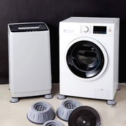 OSALADI 4pcs Washing Machine Foot Pad, Anti Vibration Pads Noise Reduction Washing Machine Feet Non Slip Grip Feet Pad for Washer Dryer
