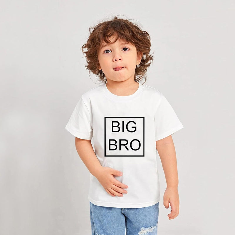 Kids Baby Boy Big Brother T Shirt Tops Toddler Lil Bro Pullover Tees Twins Sibling Matching Clothes Outfit