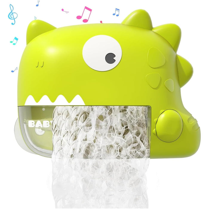 AM ANNA Baby Bath Toys for Kids Age 1-3, Dinosaur Automatic Bath Bubble Machine,Bathtub Bubble Maker with Music,Bathtime Shower Bathtub Toys for Toddlers,Birthday Gift for Boys Girls Age 1-5