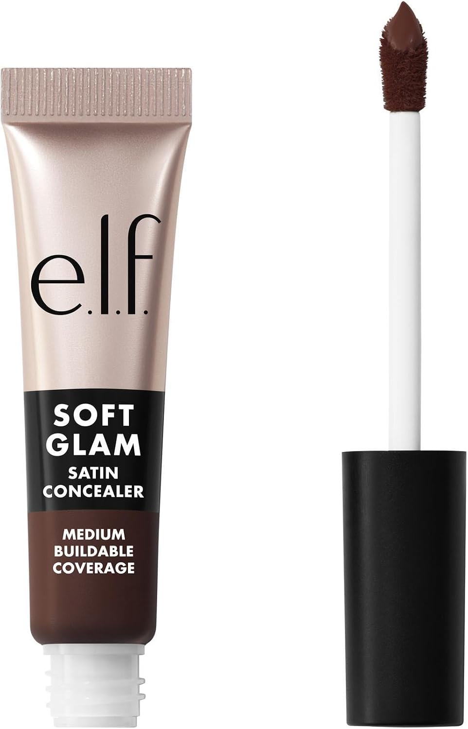 e.l.f. Soft Glam Satin Concealer, Medium Coverage for Impurities and Eye Area, Does Not Soop, Long-Lasting, Vegan and Cruelty Free, 10 Fair Cool