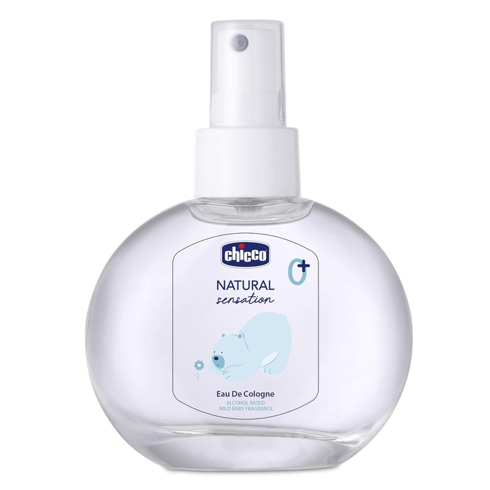 Chicco Natural Sensation Mild Baby Fragrance For Unisex, 100ml Multipurpose Eau De Cologne With Fresh & Delicate Liquid Fragrance, Dermatologically Tested For Sensitive Skin