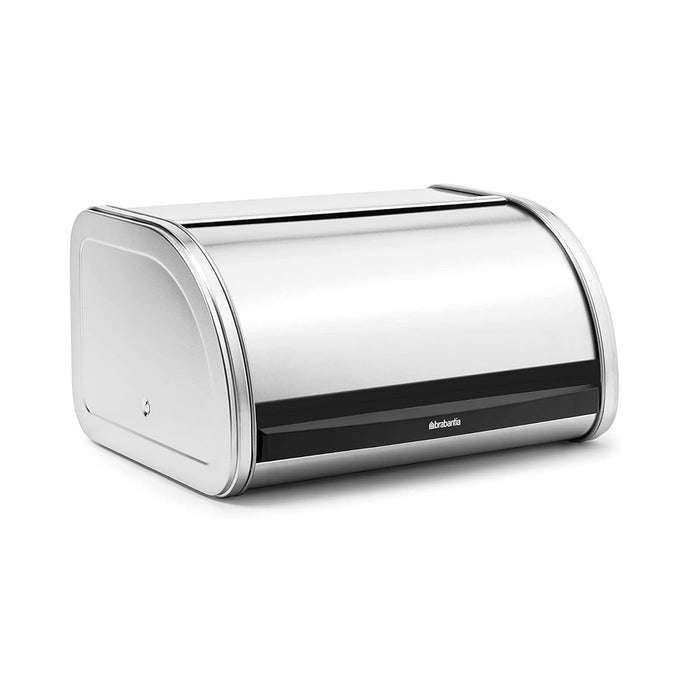 Brabantia Roll Top Bread Box, Medium - Matte Steel 348907
