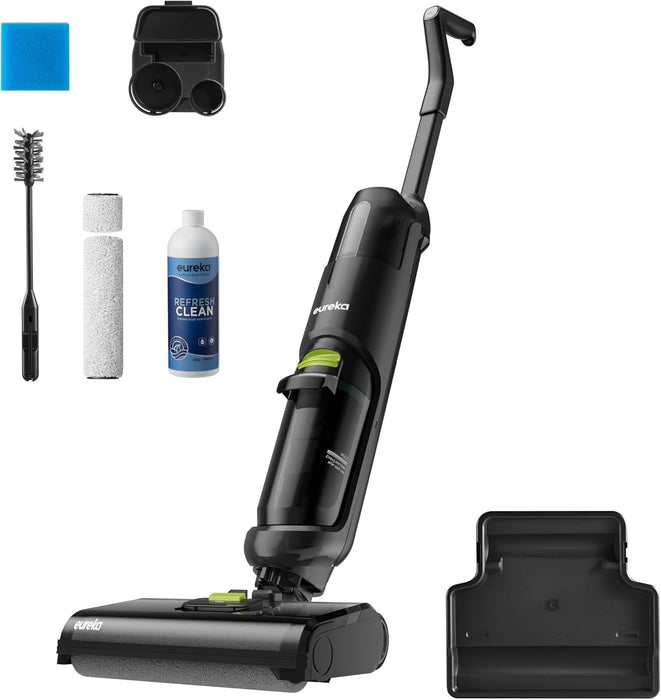 EUREKA NEW400 Cordless Vacuum Cleaner for Hard Floors, Wet and Dry Cordless Mop Vacuum, Self-Cleaning, Water and Dust Vacuum Cleaner, Long Battery Life, for Sticky Dirt, Hard Floors