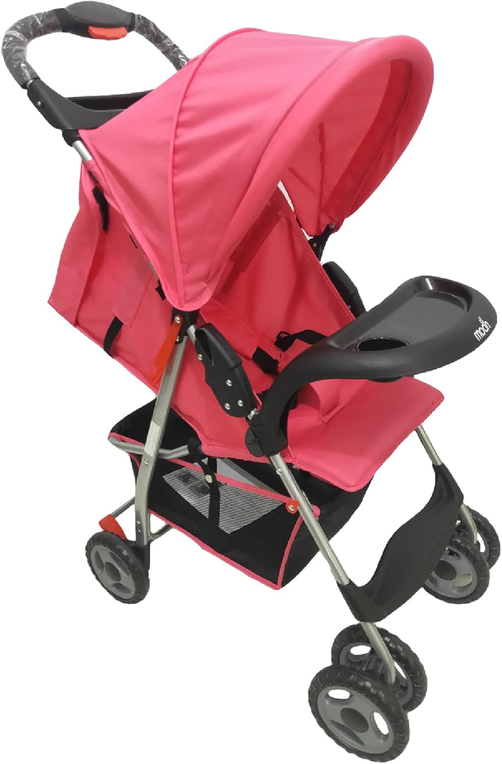 The Moon Brand Bezik One Hand Fold Travel Stroller/Pram Suitable for Newborn/Infant/Baby/Kids with Dual Tray- Leg Rest - Multi-Postion Reclining Seat Suitable For 0 Months+ (Upto 24 Kg) -Cyan Blue β image 1