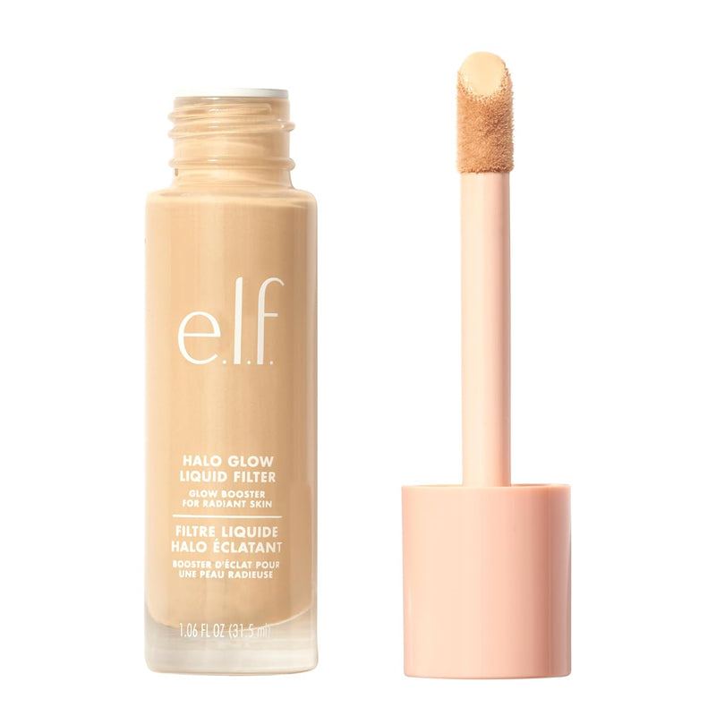 e.l.f. Halo Glow Liquid Filter, Complexion Booster For A Glowing, Soft Focus Look, Infused With Hyaluronic Acid, Vegan & Cruelty-Free, 0.5 Fair