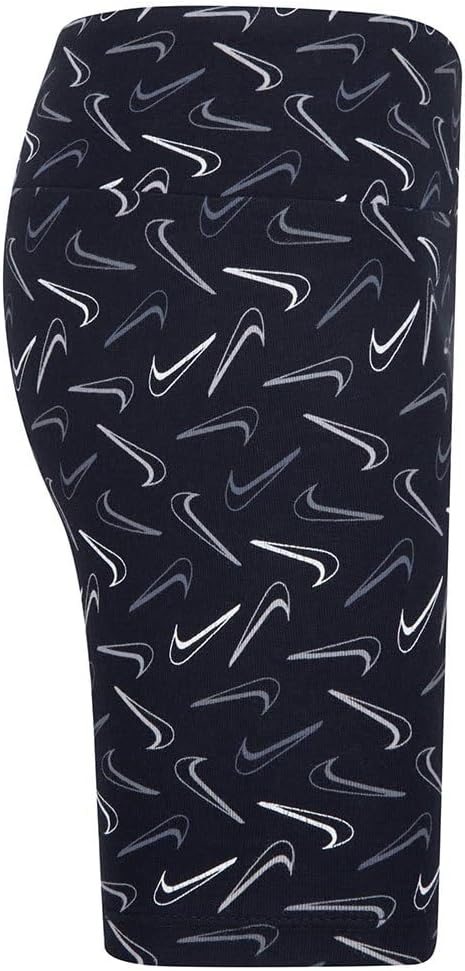 NKG SWOOSH LOGO BIKE SHORTS for Unisex Kids BLACK 6X – image 4