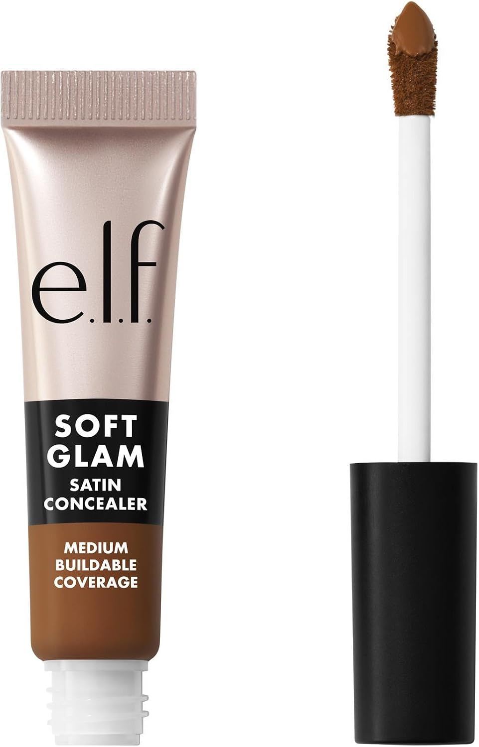 e.l.f. Soft Glam Satin Concealer, Medium Coverage for Impurities and Eye Area, Does Not Soop, Long-Lasting, Vegan and Cruelty Free, 10 Fair Cool