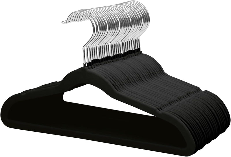 ManGotree 10 Pack (28cm) Pink Color Baby Velvet Hangers, Infant and Toddler Hangers, No-Slip Children Hangers, Ultra-Slim Space Saving Kids Hangers, Sturdy &urable Clothes Hangers.