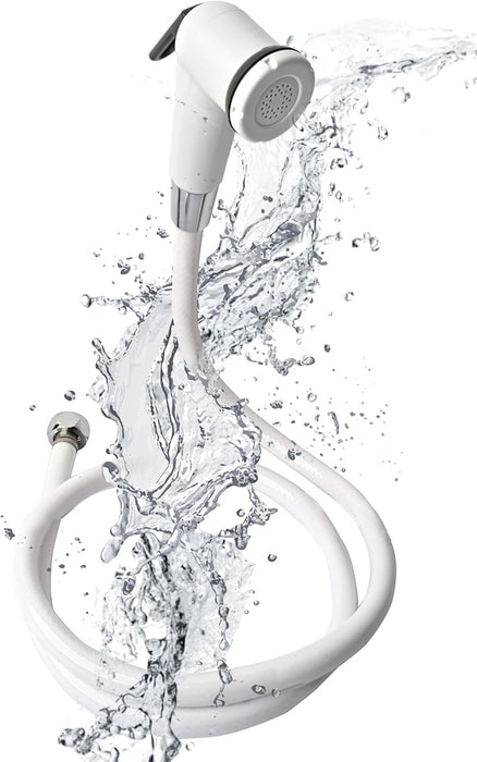 Handheld Bidet Sprayer for Toilet full set – Stainless Steel Bathroom Spray Gun with Hose Pipe & Holder, Easy Installation, Leak-Proof for Personal Hygiene, Baby Cloth Diaper & Pet Cleaning.