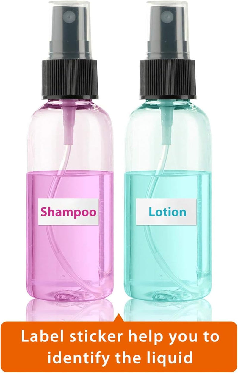 Hian Travel Bottles Kit, Portable Refillable Toiletry Containers Set, Leak Proof Cosmetic Containers for Lotion, Shampoo, Cream, Soap, Total Jars for Cream (Pack of 8)