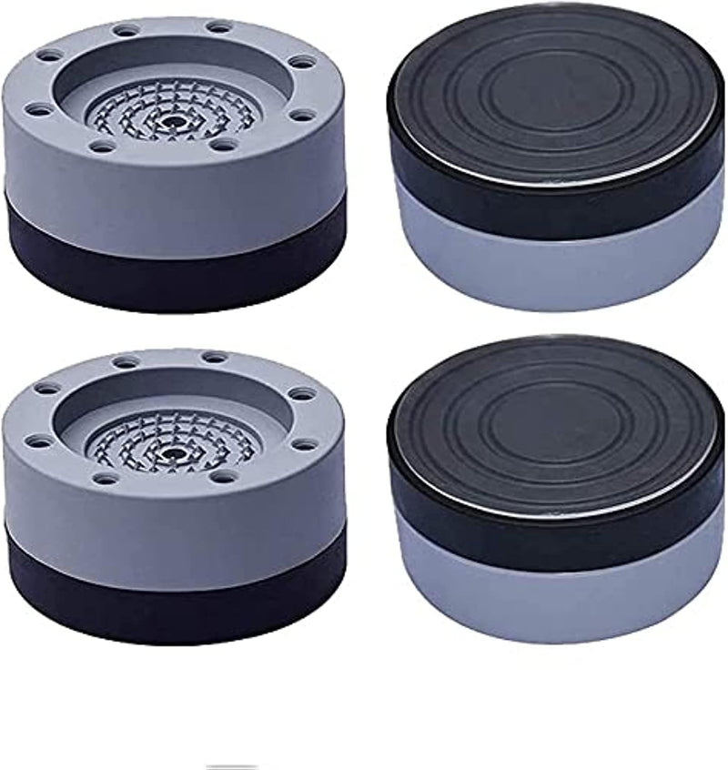 NC Shock and Noise Caelling Washing Machine Support, Washer and Dryer Anti-Vibration Pads, Anti Slip and Noise reducing Rubber Washing Machine Feet Pads (4PCS)