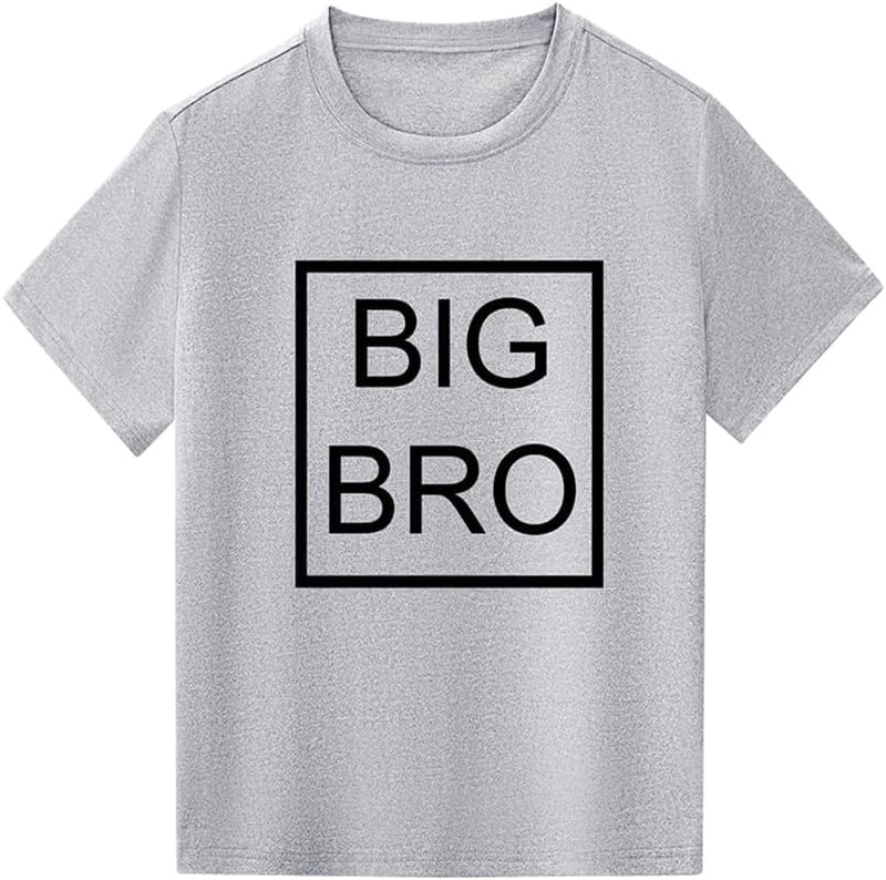 Kids Baby Boy Big Brother T Shirt Tops Toddler Lil Bro Pullover Tees Twins Sibling Matching Clothes Outfit