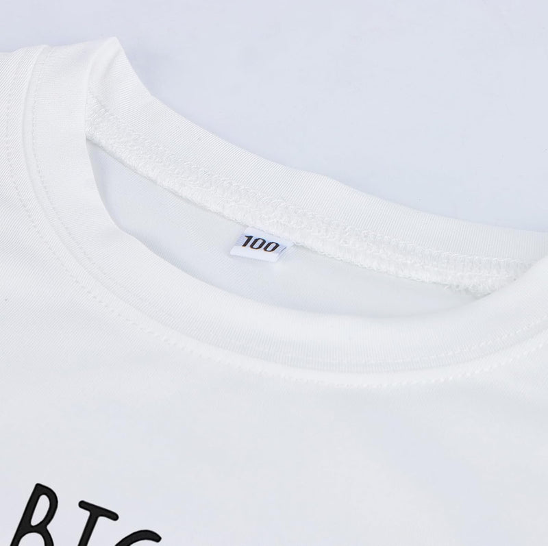 Baby Boys T Shirt Tops Outfit Big Brother Again Finally Tees New Little Brother Romper Bodysuit Sibling Matching Clothes