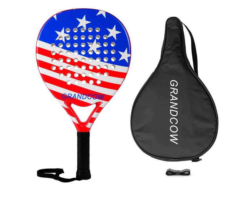 Padel Racket Carbon Fiber Power Lite Pop Tennis Paddle Paddleball Racquets